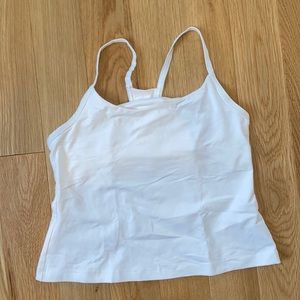 Victoria’s Secret Shock Absorber workout crop Tank Top. Size small in white.